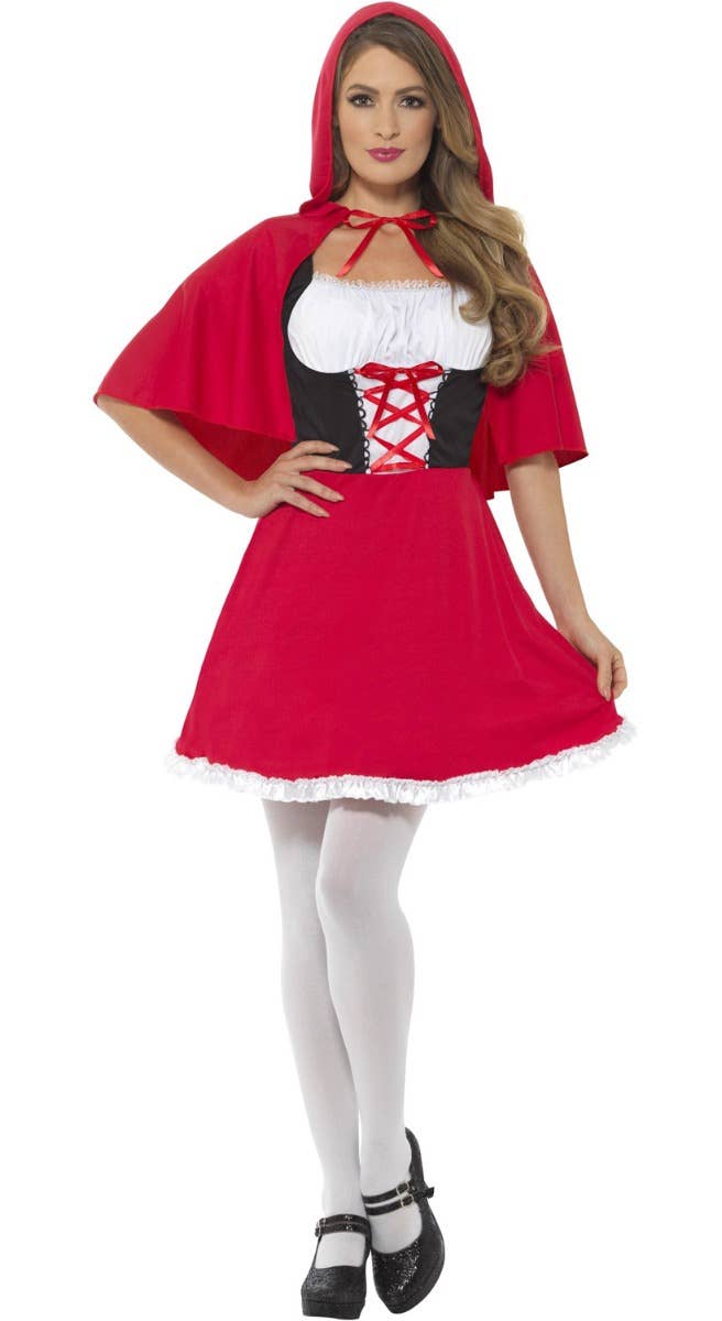 Sexy Little Red Riding Hood Women's Storybook Costume- Front Image