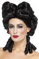 Image of Gothic Black Baroque Womens Costume Wig