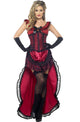 Women's Western Saloon Girl Costume Front View