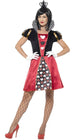 Women's Storybook Carded Queen of Hearts Costume Main Front Image