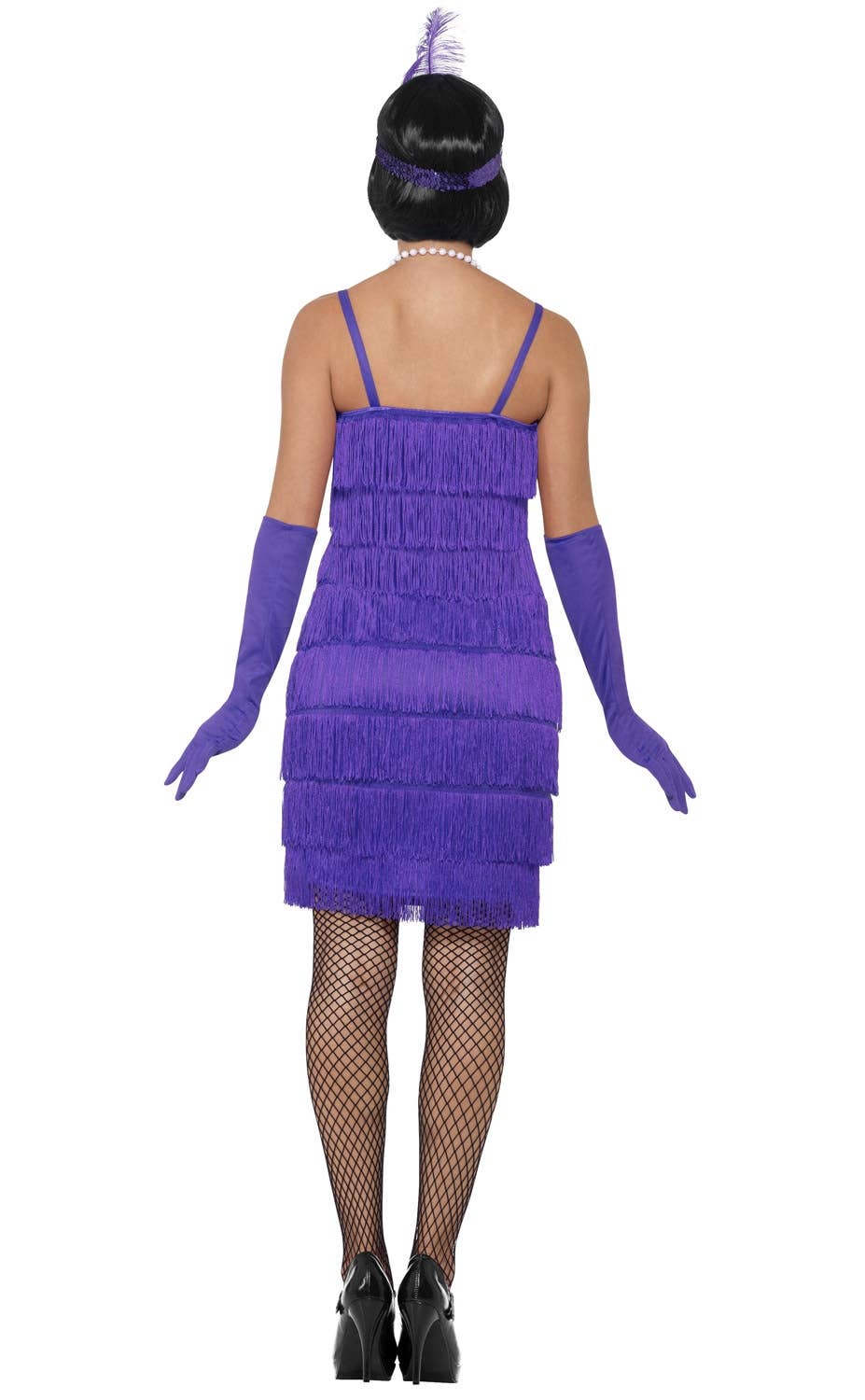 Womens Purple Fringed Flapper Dress | Purple 1920s Gatsby Costume