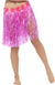 Women's Pink Hawaiian Hula Skirt with Flowers