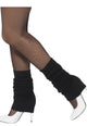 Women's Black 80s Fashion Costume Leg Warmers - Main Image