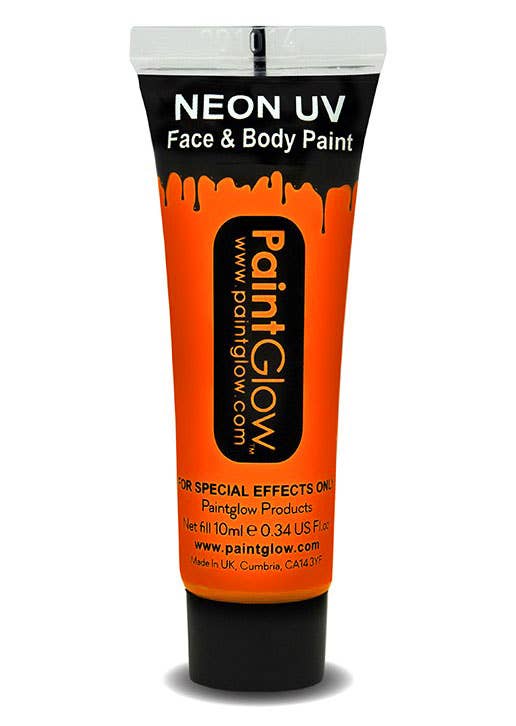 UV Neon Orange Cream Makeup | Fluro Orange Face and Body Paint