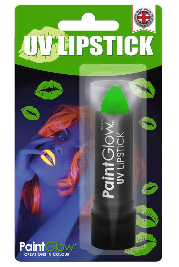 UV Reactive Neon Green Lipstick Packaging Image