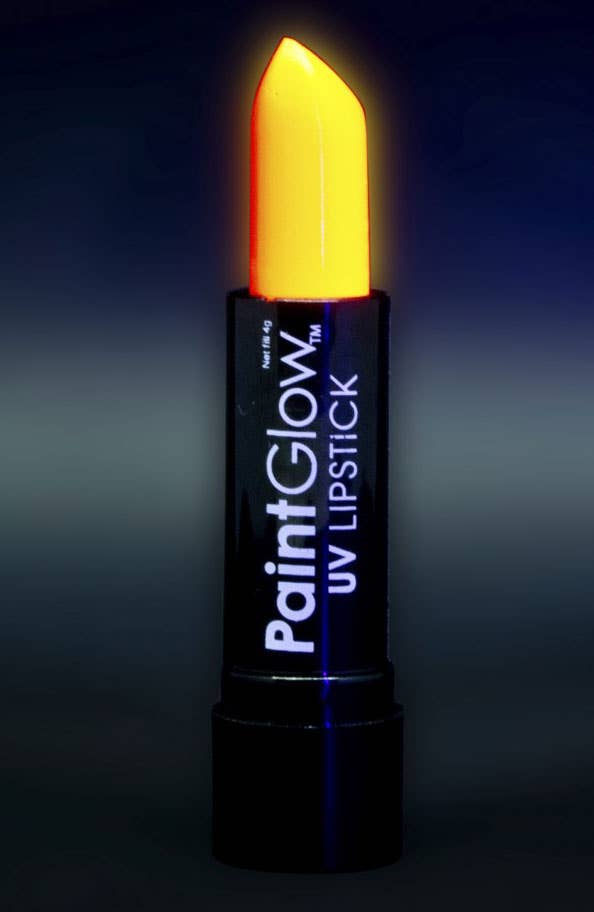 UV Reactive Neon Orange Lipstick Glowing Image