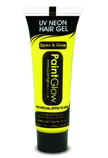 Special Effects Neon Yellow Blacklight Reactive Hair Gel Main Image