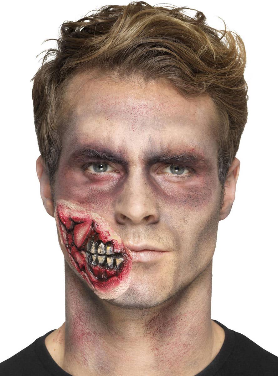Zombie Jaw Halloween Mouth Prosthetic - Image 2