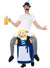 Funny Adult's Bavarian Beer Maiden Piggyback Oktoberfest Fancy Dress Costume Front View 1