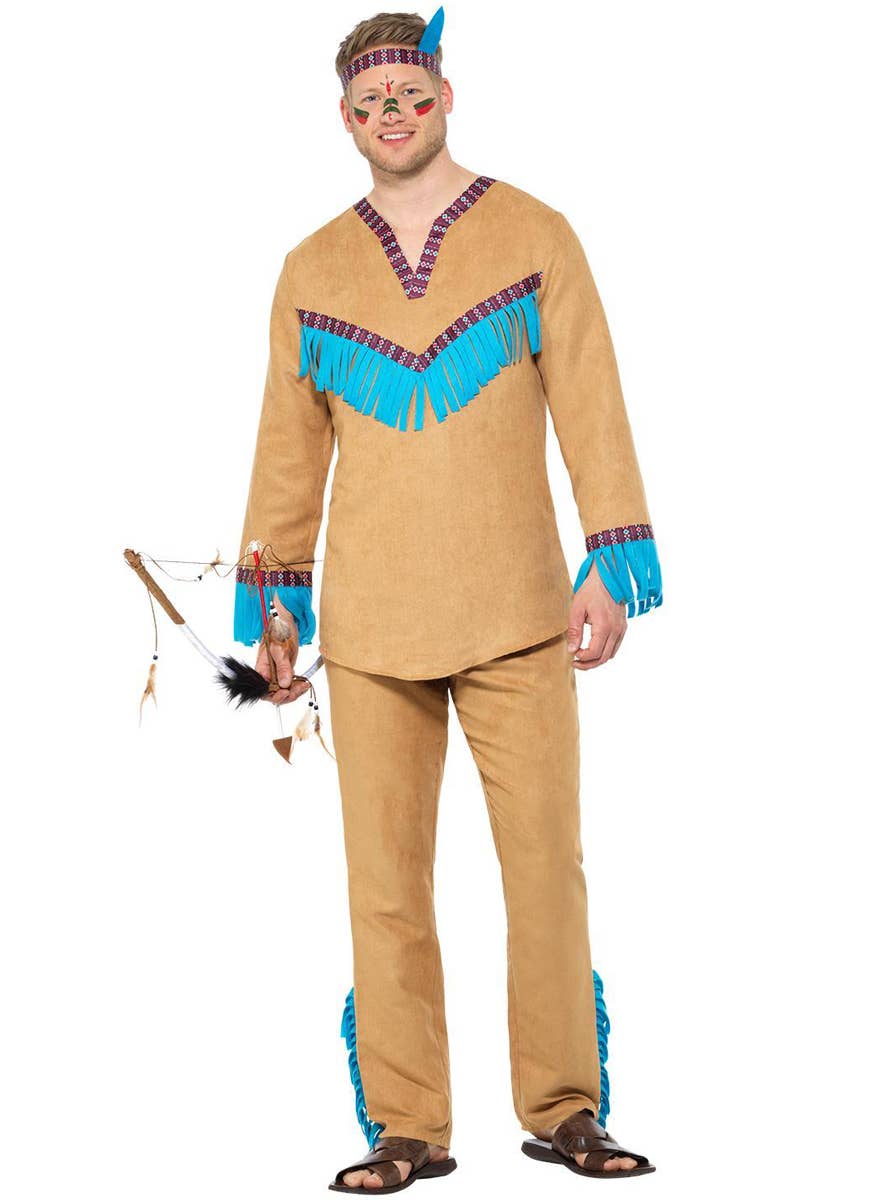 Adult Men's Cherokee Warrior Indian Costume
