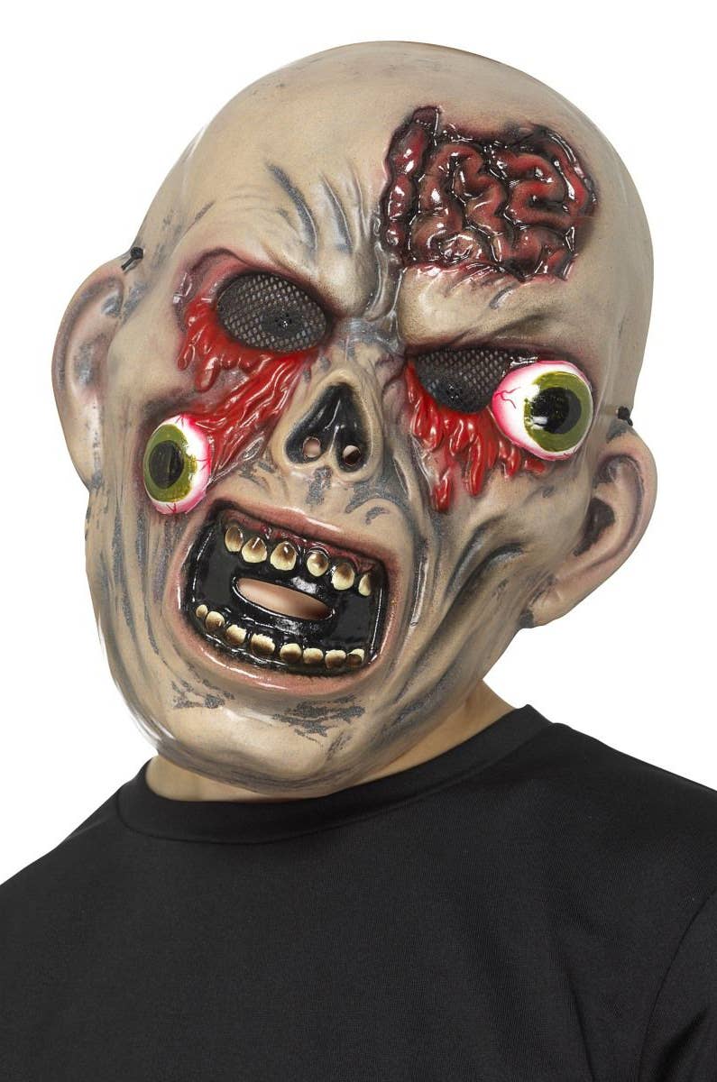 Image of Bulging Eyes Zombie Monster Halloween Mask