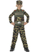 Boy's Military Camouflage Army Fancy Dress Costume Main Image