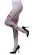 Women's White Halloween Stockings with Blood Stains