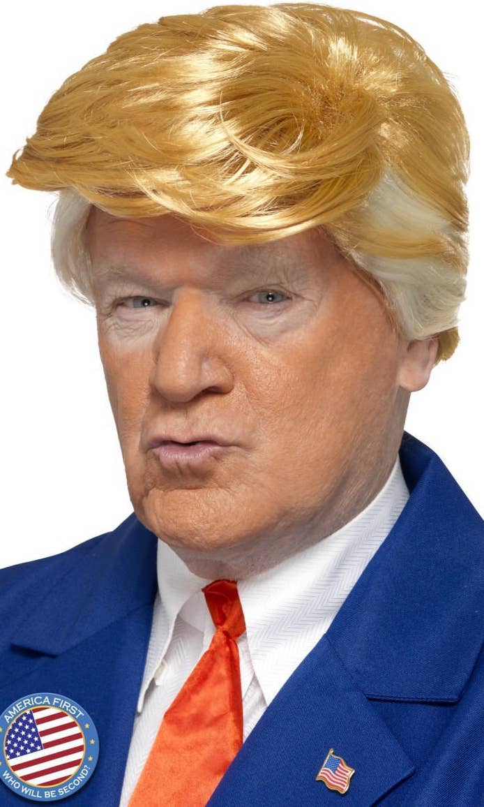 Orange Blond President Wig Novelty Trump Costume Accessory Main Image