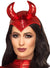 Image of Metallic Red Devil Horns Halloween Headpiece
