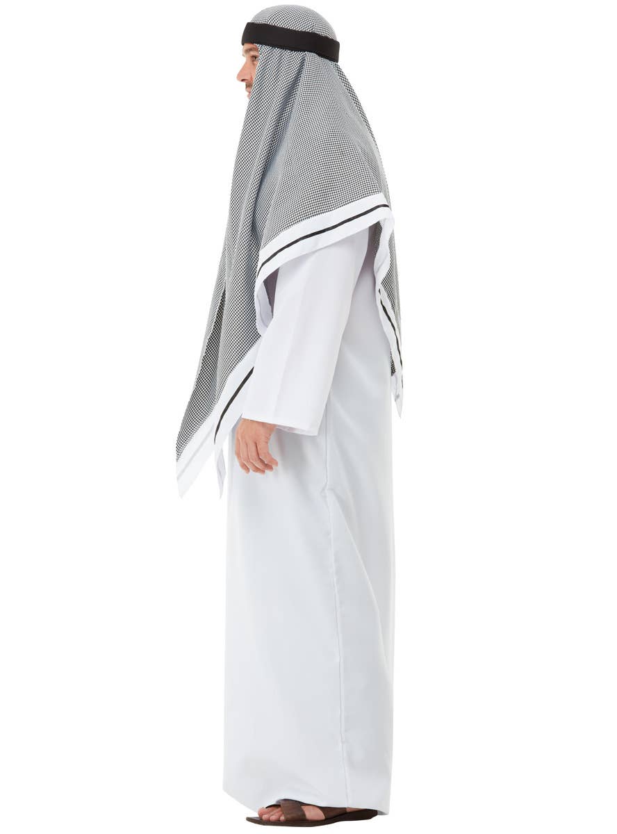 Mens Sheikh Dress Up Costume | Deluxe Arab Robe Mens Costume