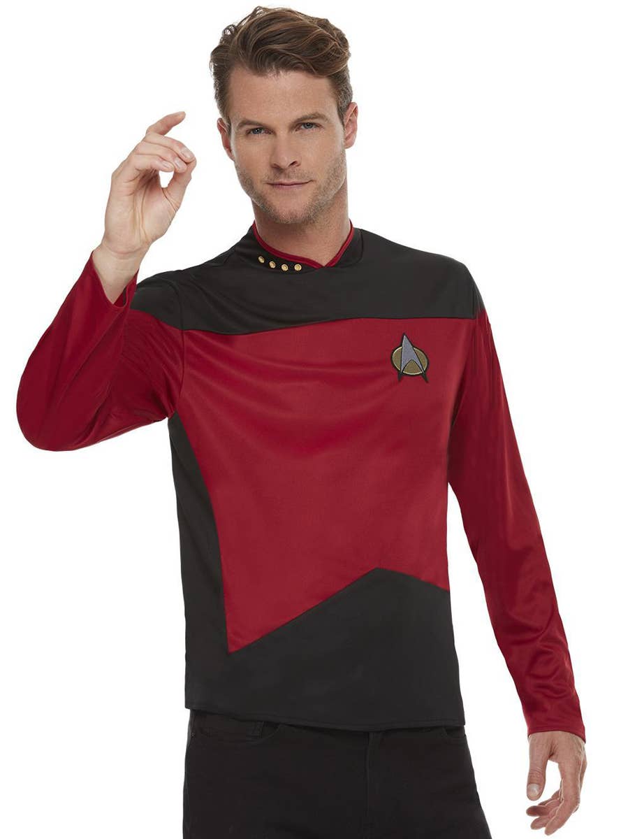 Maroon Star Trek Command Uniform Costume - Main Image