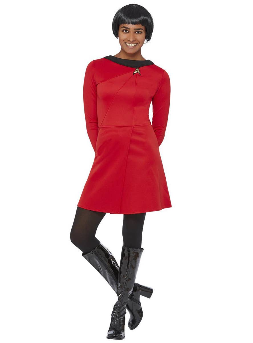 Womens Original Star Trek Red Operations Costume - Main Image