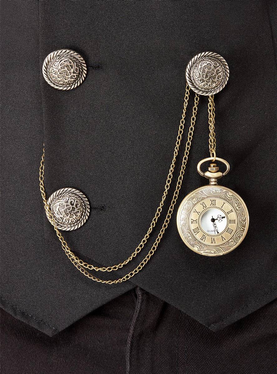 Fob Pocket Watch Gold Pocket Watch 1920s Costume Accessory