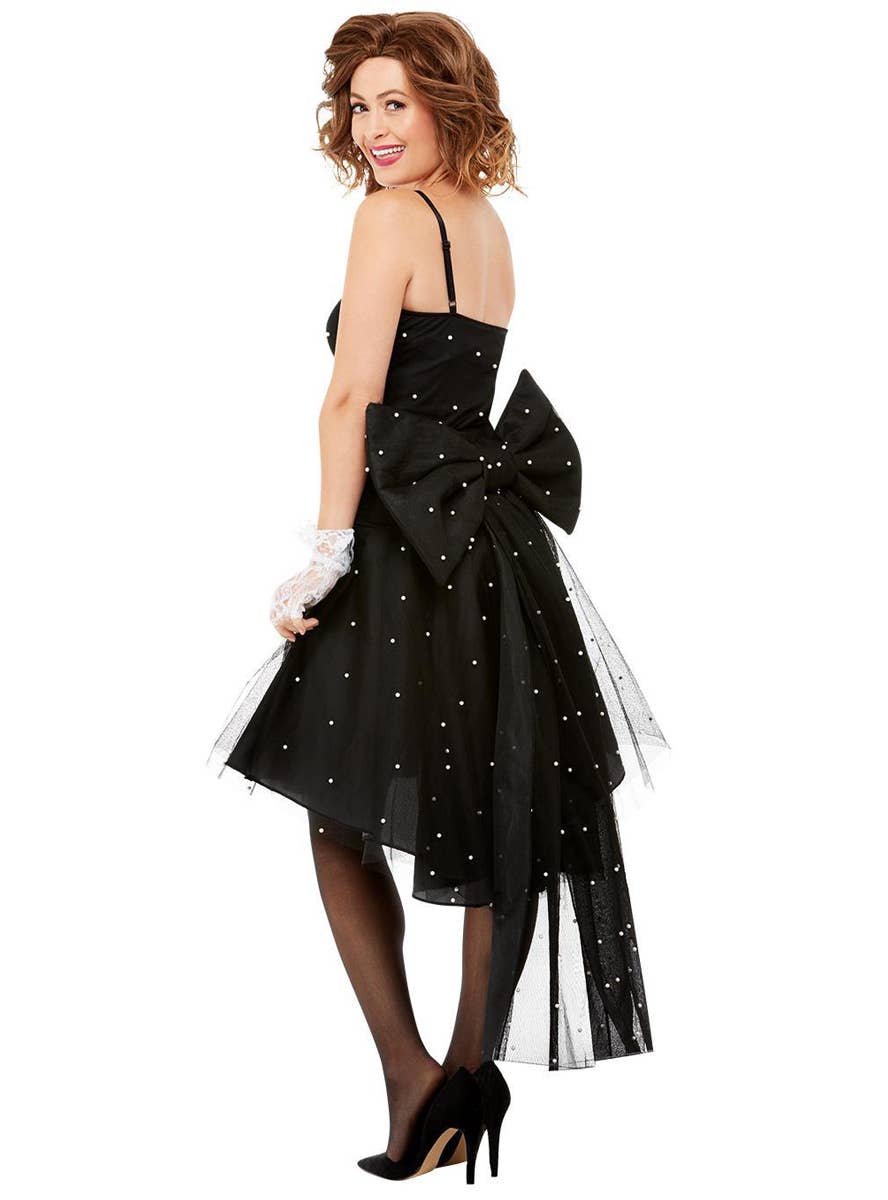 Womens Polka Dot 1980's Rara Dress Costume - Alternate Image