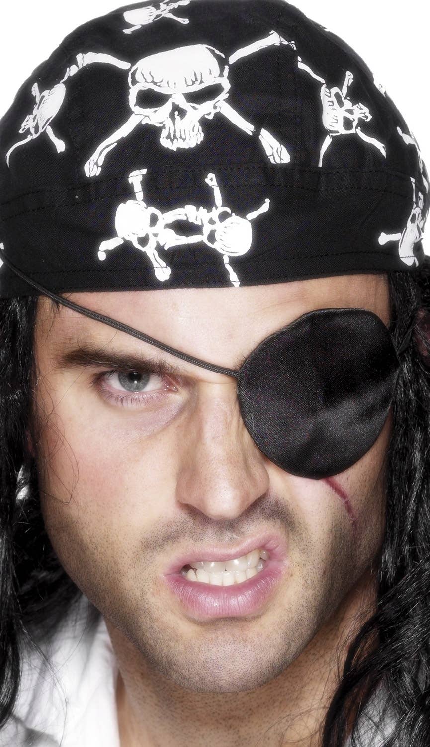 Deluxe Satin Pirate Eye Patch Costume Accessory Main Image