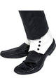 1920s Gangster White Vinyl Shoe Spats Great Gatsby Costume Accessory - Main Image