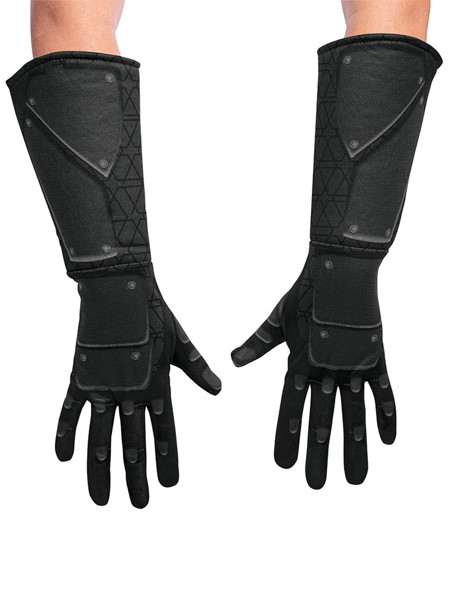 Snake Eyes Kids Black Costume Gloves