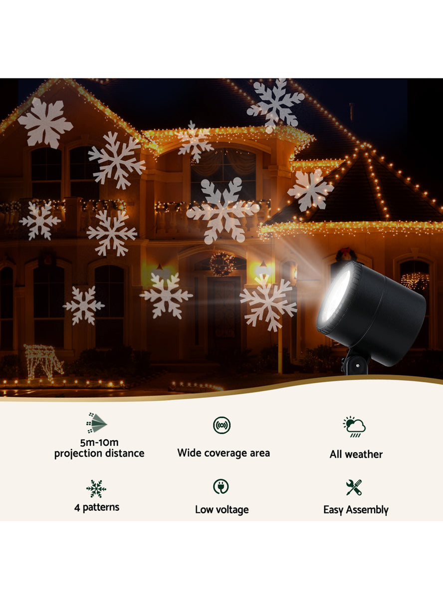 Snowflake Outdoor Projector Christmas Decoration - Info Image 1