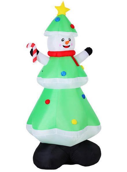 Snowman Tree 275cm Inflatable Christmas Decoration - Main Image