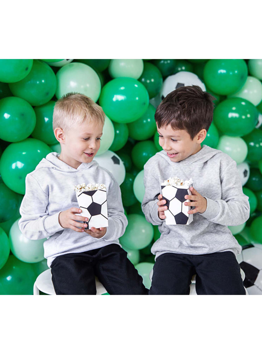 Soccer Party 6 Pack 12cm Popcorn Boxes - Lifestyle Image 3