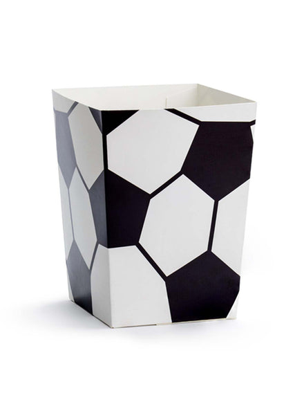 Soccer Party 6 Pack 12cm Popcorn Boxes - Main Image