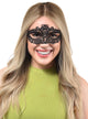 Image of Petite Wide Eye Black Lace Masquerade Mask - Main Image