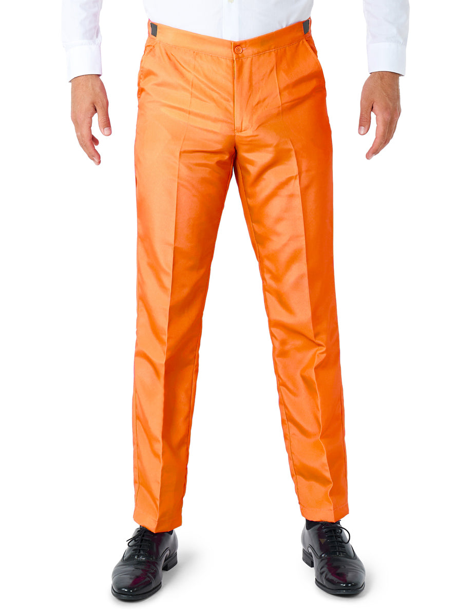 Solid Orange Mens Costume Suit - Pants Image