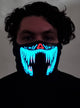 Image of Bloody Blue Teeth Sound Activated Light Up Mask - Light Up Image