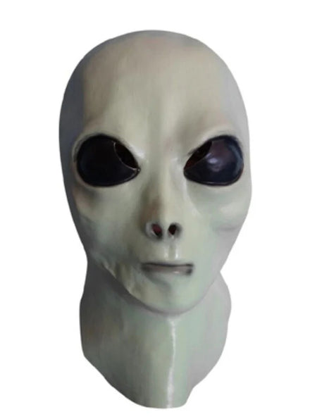 Space Alien Adults Full Head Latex Costume Mask - Main Image
