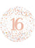 Image of Sparkling Fizz Rose Gold 16th 45cm Foil Balloon 