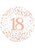 Image of Sparkling Fizz Rose Gold 18th 45cm Foil Balloon 