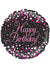 Image of Sparkling Fizz Black And Pink Happy Birthday 45cm Foil Balloon 