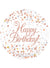 Image of Sparkling Fizz Rose Gold Happy Birthday 45cm Foil Balloon 