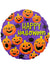 Image of Happy Halloween Spiders and Pumpkins 45cm Foil Balloon