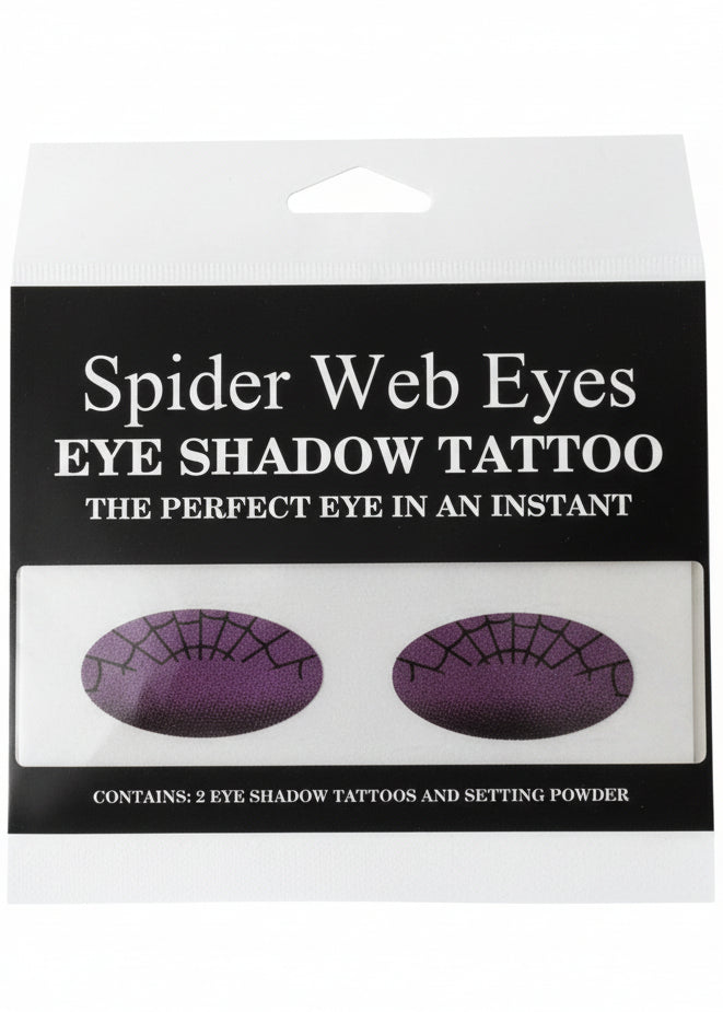 Spiderweb Eyes Eyeshadow Tattoo Costume Makeup