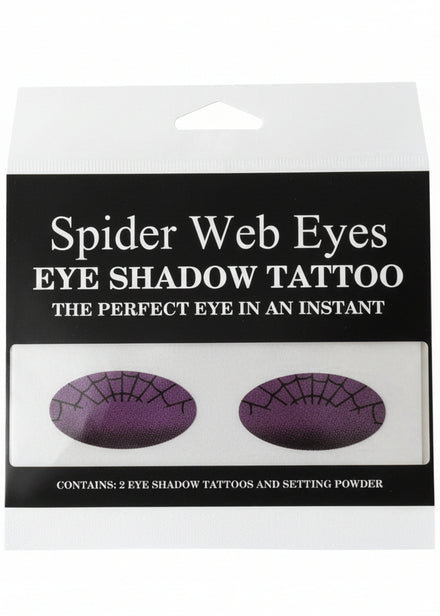 Spiderweb Eyes Eyeshadow Tattoo Costume Makeup