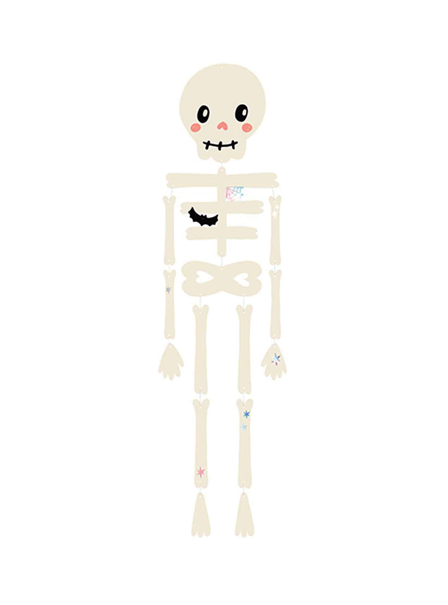 Spooky Friends 110cm Hanging Skeleton Halloween Decoration - Main Image