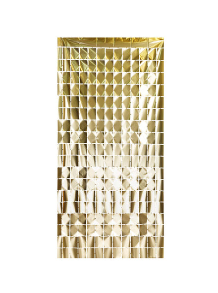Square Gold 200cm Party Backdrop - Main Image
