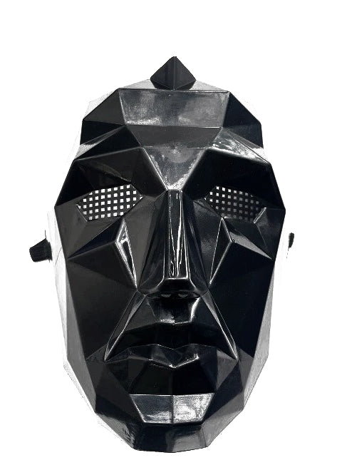 Squid Game Adults Black Front Man Costume Mask - Main Image
