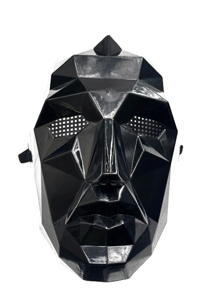Squid Game Adults Black Front Man Costume Mask - Main Image