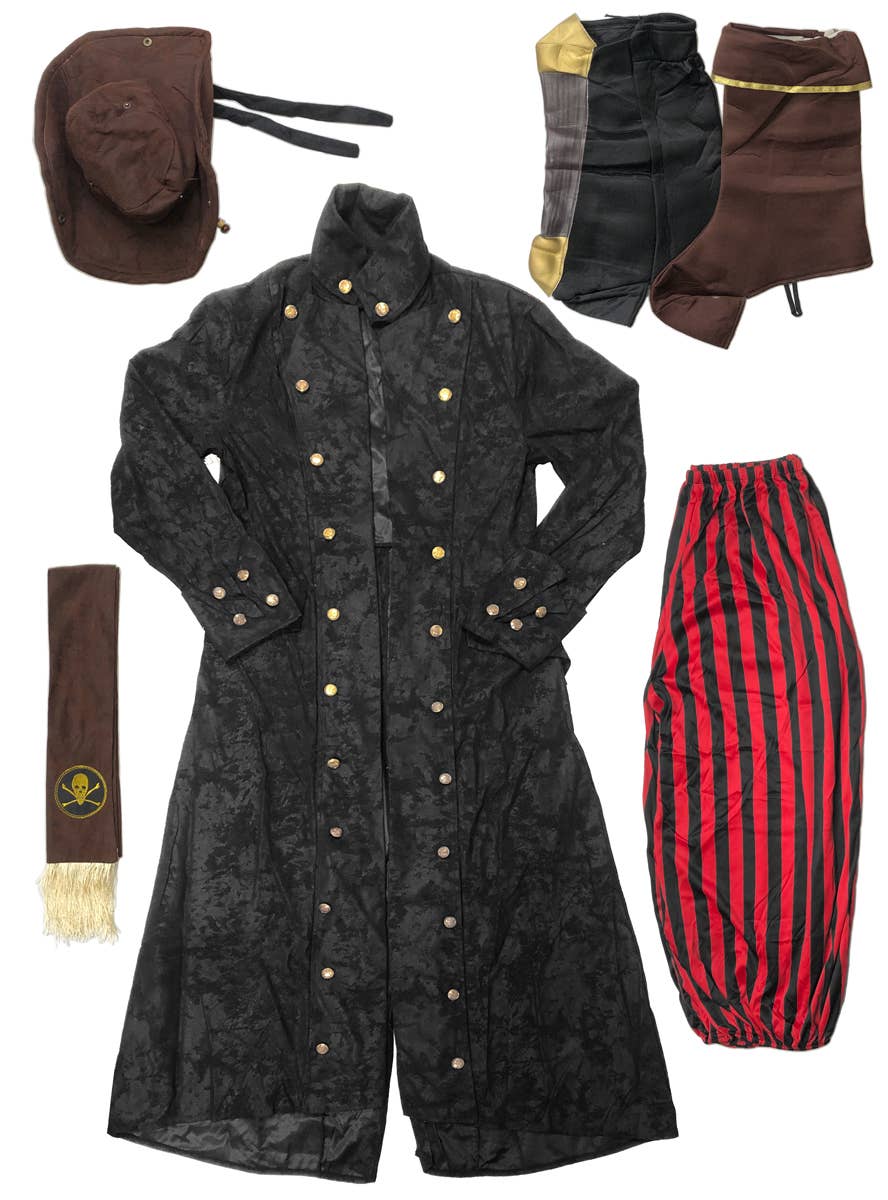 Deluxe Peg Leg Pirate Mens Costume Size Standard