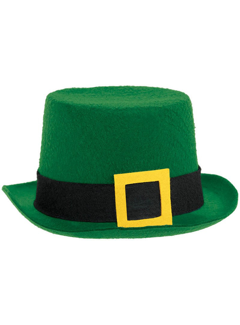 Green Leprechaun St Pats Day Top Hat