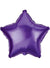 Image of Star Shaped Dark Purple 45cm Foil Balloon


