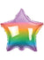 Image of Star Shaped Rainbow 45cm Foil Balloon